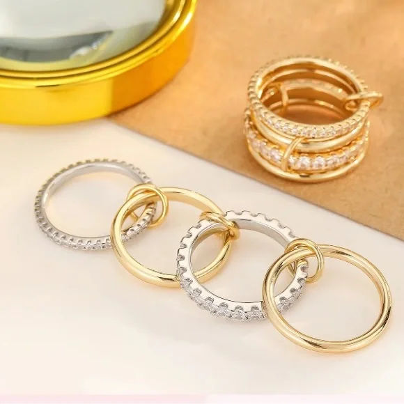 LAST ONES‼️18k Interlocked Stacking Ring - Picture 10 of 15
